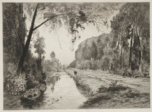 القناة في Pont Sainte-Maxence بواسطة مكسيم لالان
