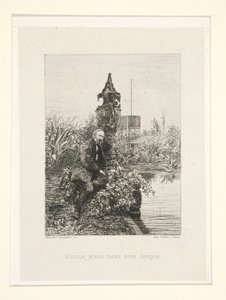 فيكتور هوغو dans son jardin (فيكتور هوغو في حديقته) ، رر. 12 من جناح Chez Victor Hugo (Victor Hugo بواسطة مكسيم لالان