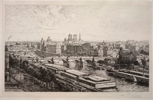 منظر من متحف اللوفر ، 1882. بواسطة مكسيم لالان