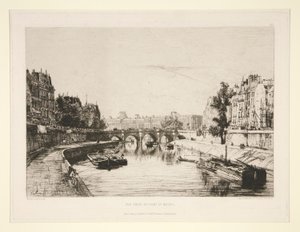 منظر مأخوذ من Pont Saint-Michel بواسطة مكسيم لالان