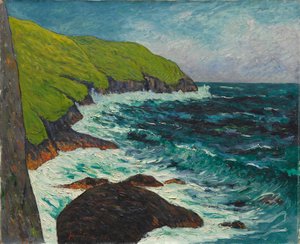 المنحدرات في Beg-ar-Fry ، Saint-Jean-du-Doigt بواسطة Maxime Maufra