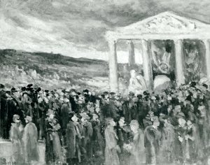 دفن أوغست رودين في فيلا دي برلانتس ، 1917 بواسطة ماكسيميلين لوس