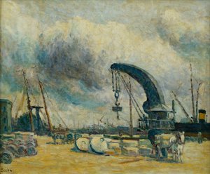 الميناء ، Quai a Schiedamm ، 1907 بواسطة ماكسيميلين لوس