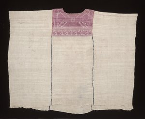 Cofradia huipil ، على الأرجح حوالي عام 1875 (قطن ، حرير) بواسطة المايا المايا
