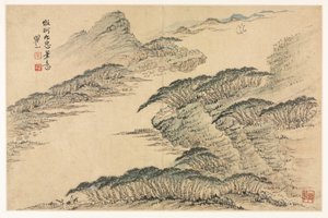 مناظر طبيعية بأنماط مختلفة بعد الأساتذة القدامى ، 1690. بواسطة مي تشينغ