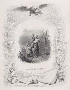 جين أحمر الشعر ، من أغاني بيرانغر ، 1829.