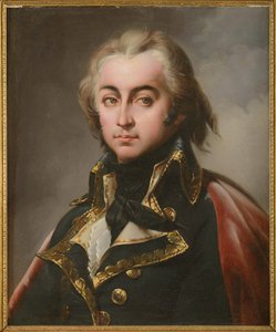 جان بابتيست سايروس دي تيمبرون دي ثيمبرون ، كونت فالنسيا (1752-1822) ، المعروف باسم فالنسيا - بواسطة بلونديل ، ميري جوزيف (1781-1853). زيت على قماش. الأبعاد: ٦٥ × ٥٤ سم. مجموعة خاصة بواسطة ميري جوزيف بلونديل