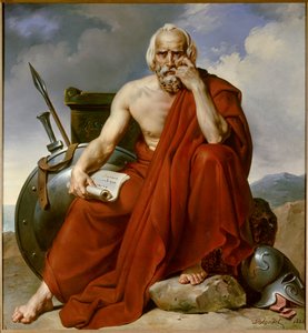 صورة لمشرع Lycurgue (Lykourgos) في سبارتا. لوحة لميري جوزيف بلونديل (1781-1853)