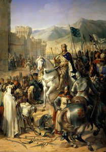 الحملة الصليبية الثالثة: حصار Saint-Jean-d'Acre (Saint Jean-d'Acre) ، وسلم La ville de Ptolemais إلى Philippe-Auguste (فيليب أوغست) وريتشارد كور دي ليون ، 13 يوليو