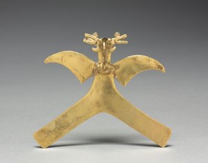 قلادة الطيور ، ج. 1000-1550 (ذهب مصبوب)