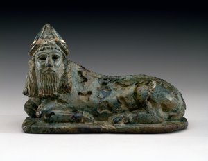 لاما الإله ، c.2100-2000 قبل الميلاد (اعوج) بواسطة بلاد ما بين النهرين