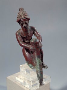 بلاد ما بين النهرين: شكل أساس نحاسي يصور الإله يدفع المسمار. حوالي 2150 ق. من تيلو. باريس ، متحف اللوفر بواسطة بلاد ما بين النهرين