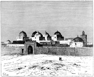 مسجد السيوف بالقيروان عام 1890