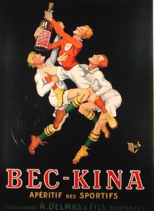 إعلان ملصق "Bec-Kina" ، فاتح للشهية الفرنسية