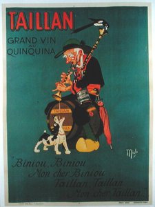 إعلان ملصق "Taillan Quinquina" (لون ليثو)