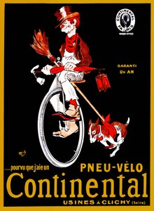 Advertising poster for Continental tires.