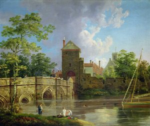 لايرثورب بوستيرن، يورك، حوالي عام 1769 (زيت على قماش) بواسطة مايكل (1743-1801) المغدور
