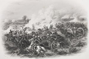 معركة موديكي ، 1845 ، محفورة من قبل CH Jeens ، من "معرض الصور التاريخية" ، تم نشرها عام 1880