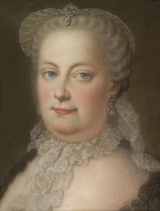صورة الإمبراطورة ماريا تيريزا من النمسا 1717-1780 ، 1762