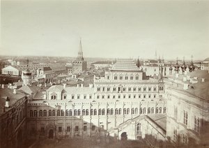 واجهة قصر تيرم في موسكو الكرملين. تصوير الألبومين ميشائيل ميشيلويتش بانوف (1836-1894) بواسطة ميخائيل ميخائيلوفيتش بانوف