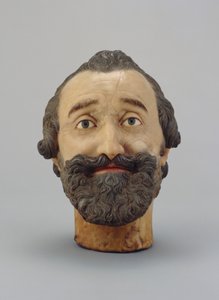 رأس بورتريه لهنري الرابع من فرنسا ، c.1610 (شمع) (انظر أيضًا 312106 و 312139) بواسطة ميشيل بوردين