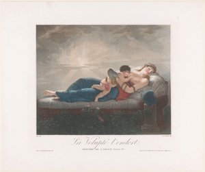 تجسيد Voluptas (Voluptas) و Amor ، النوم في السرير La Volupté l