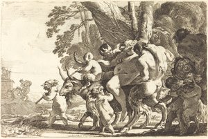 Silenus سكران بواسطة ميشيل دوريني
