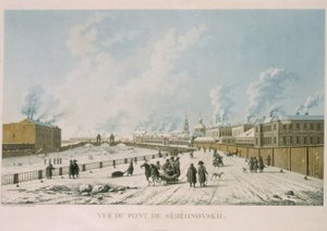 جسر سيميونوفسكي في سانت بطرسبرغ عام 1813