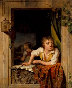 الرسم والموسيقى (صورة ابن الفنانين) ، 1800