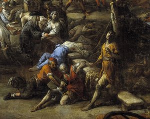 منظر للكور (من مرسيليا) خلال وباء 1720 (زيت على قماش)