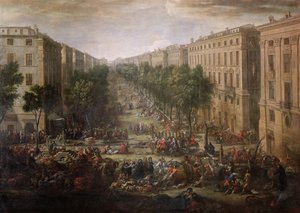 منظر لكور بيلسون ، مرسيليا ، خلال طاعون 1720 ، 1721