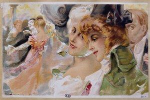 المرأة في الكرة المقنعة - كرومو. بواسطة Simonidy بواسطة ميشيل سيمونيدي
