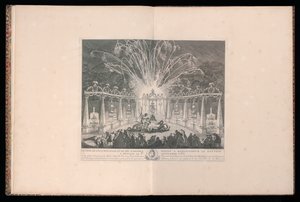 تصميم الإضاءة والألعاب النارية المخصصة لصاحب السمو دوفين في ميدون ، 3 سبتمبر 1735 بواسطة ميشيل دي بونيفال
