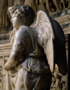 Angel candelabra for the Ark of Saint Dominic بواسطة مايكل أنجلو بوناروتي