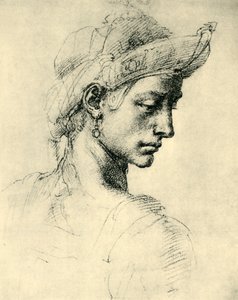 الرأس المثالي ، 1520-1525 ، 1943. بواسطة مايكل أنجلو بوناروتي