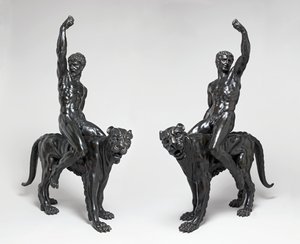 الفهود عراة ركوب الفهود ، c.1506-08 (برونزية) بواسطة مايكل أنجلو بوناروتي