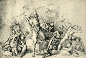 القيامة ، c1532 ، 1943. بواسطة مايكل أنجلو بوناروتي