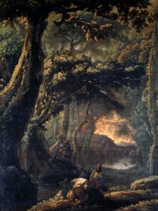 صيد الطائر ، لمايكل أنجلو سيركوزي المعروف باسم مايكل أنجلو ديلي باتاغلي (1602-1660) ، زيت على قماش ، 67 × 51 سم.