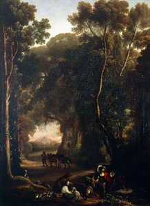 إرمينيا والرعاة ، لمايكل أنجلو سيركوزي المعروف باسم مايكل أنجلو ديلي باتاغلي (1602-1660) ، زيت على قماش