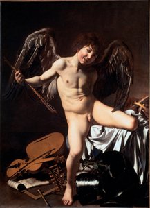 Amor vincit omnia (called Victorious Cupid or Love Triumphant or Earthly Love) (Painting