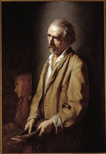 بورتريه ذاتي (بورتريه ذاتي) رسم مايكل أنجلو بيتاتور (1825-1903) 1894 خافت 107x73 سم أستي ، بيناكوتيكا سيفيكا بواسطة مايكل أنجلو بيتاتور