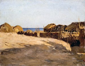 Eritrean landscape, by Michele Cammarano (1835-1920)