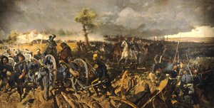 حرب الاستقلال الثانية: معركة سان مارتينو ، 24 يونيو 1859 ، بقلم ميشيل كامارانو (1835-1920)