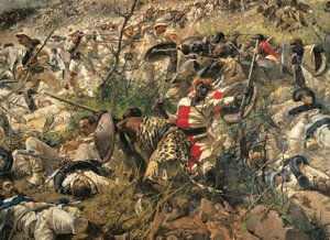 The Battle of Dogali, by Michele Cammarano, detail