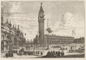 مناظر البندقية: بيازا وبيازيتا ، 1741.