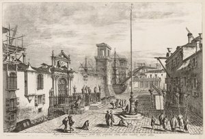 مناظر البندقية: أبواب الترسانة ، 1741.