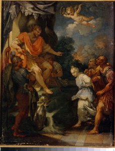 الشهيد قبل الوالي. (اضطهاد المسيحيين في الإمبراطورية الرومانية). لوحة ميشيل روكا (حوالي 1670-حوالي 1751) ، زيت على قماش. الفن الإيطالي (بارما) ، أواخر القرنين السابع عشر والثامن عشر ، فن الباروك. متحف الدولة للفنون الأجنبية لجمهورية لاتفيا ، ريغا (Lett