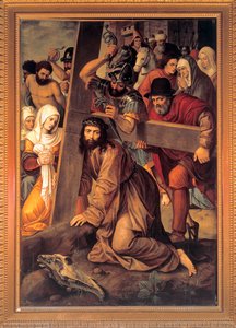 "" المسيح يحمل الصليب "(المسيح يحمل الصليب) لوحة ميشيل كوكسي (كوكسي) (1499-1592)