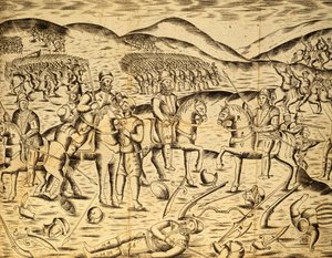معركة ألكاسير كويبير أو القصر الكبير، ضد البرتغاليين، 4 أغسطس بواسطة ميغيل ليتاو دي أندرادا