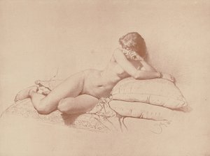 دراسة الأنثى المستلقية ، 1885 بواسطة Mihaly بواسطة Zichy